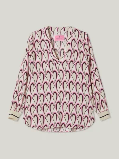 Bluse mit Allover-Print