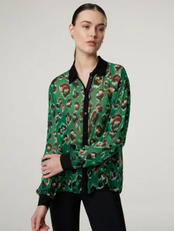 Bluse mit Allover-Print