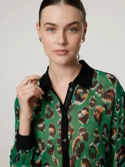 Bluse mit Allover-Print