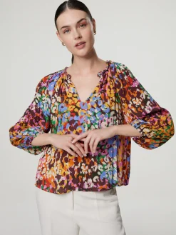 Bluse mit Allover-Print