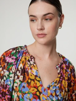 Bluse mit Allover-Print