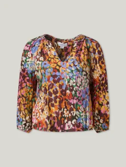 Bluse mit Allover-Print