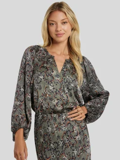 Bluse mit Allover-Print