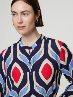 Bluse mit Allover-Print