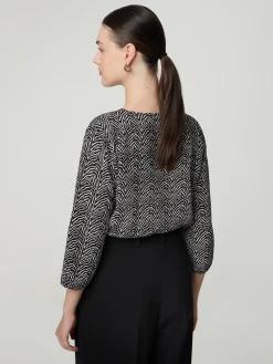 Bluse mit Animal-Print