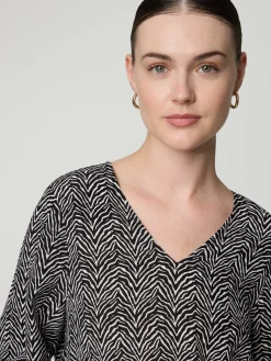 Bluse mit Animal-Print