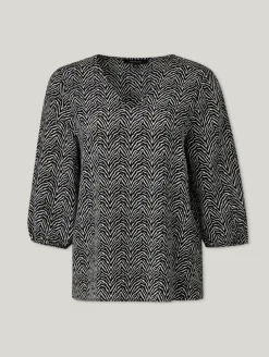 Bluse mit Animal-Print
