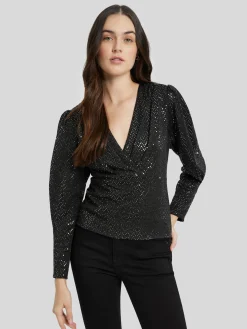 Bluse mit Glitzer LORENA