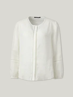 Bluse mit Lochstickerei