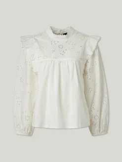 Bluse mit Lochstickerei TADDEO