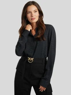 Bluse mit Logo-Print