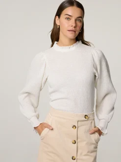 Bluse mit Puffärmeln