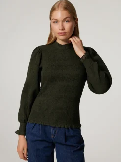 Bluse mit Puffärmeln