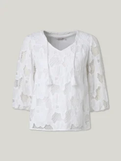 Bluse mit Spitze
