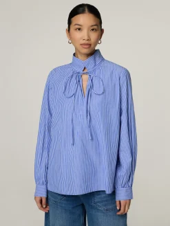 Bluse mit Stehkragen