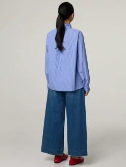 Bluse mit Stehkragen