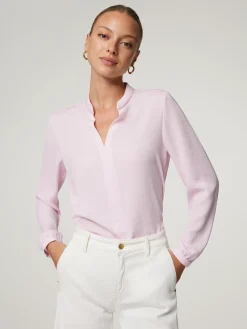 Bluse mit Stehkragen