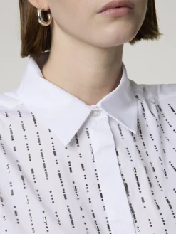 Bluse mit Strasssteinen