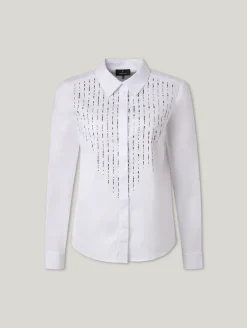 Bluse mit Strasssteinen