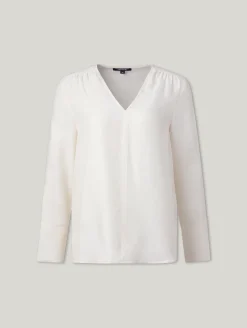 Bluse mit V-Ausschnitt