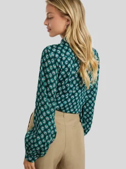 Blusenhemd mit Allover-Print PIA