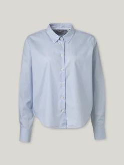 Blusenhemd mit Mikro-Print