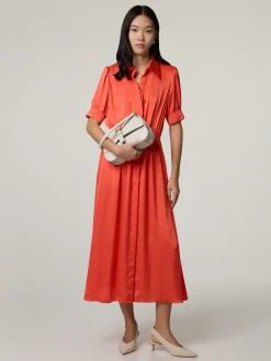 Blusenkleid aus Satin