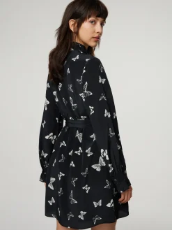 Blusenkleid aus Seide mit Print