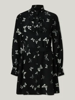 Blusenkleid aus Seide mit Print