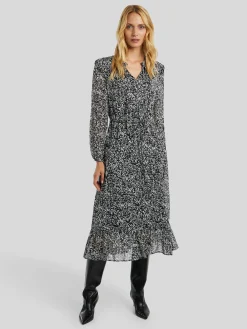 Blusenkleid mit Allover-Print