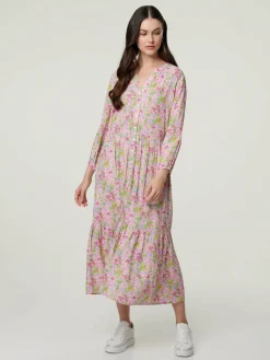 Blusenkleid mit Blumenprint