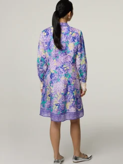 Blusenkleid mit Seide