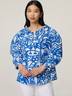 Blusenshirt aus Baumwolle