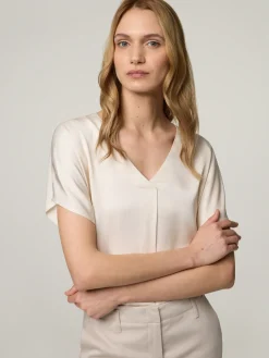 Blusenshirt aus Satin