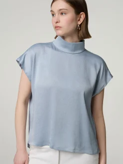 Blusenshirt aus Satin ALARIA
