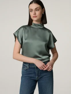 Blusenshirt aus Satin CANELI