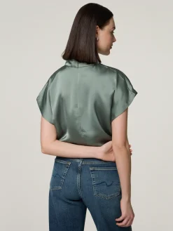 Blusenshirt aus Satin CANELI