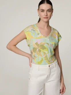 Blusenshirt mit Allover-Print