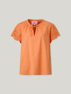 Blusenshirt mit Lochstickerei