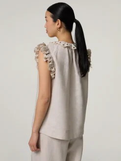 Blusentop aus Leinen