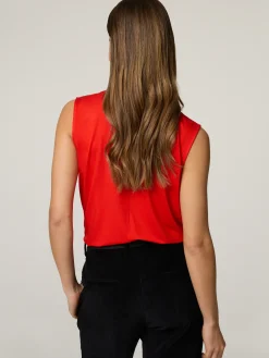 Blusentop aus Materialmix