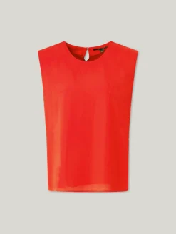 Blusentop aus Materialmix