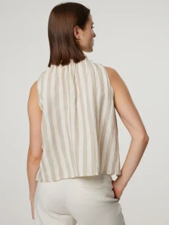 Blusentop mit Leinen