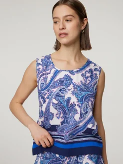 Blusentop mit Paisley-Print