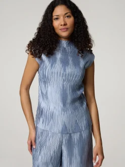 Blusentop mit Plissee