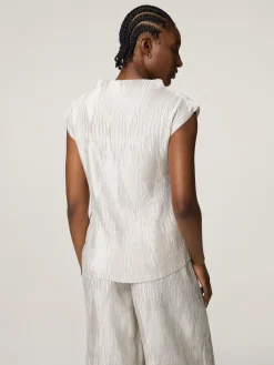 Blusentop mit Plissee