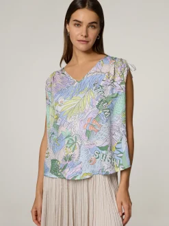 Blusentop mit Print