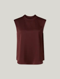 Blusentop mit Stehkragen