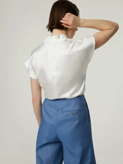 Blusentop mit Stehkragen CANELI