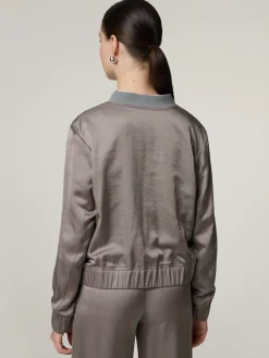 Bomberjacke aus Satin